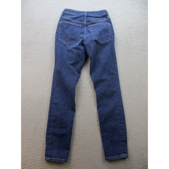 MADEWELL Curvy Fit Blue Stretch Denim High-Rise 5-Pockets Skinny Jeans Sz 27 - Picture 2 of 9